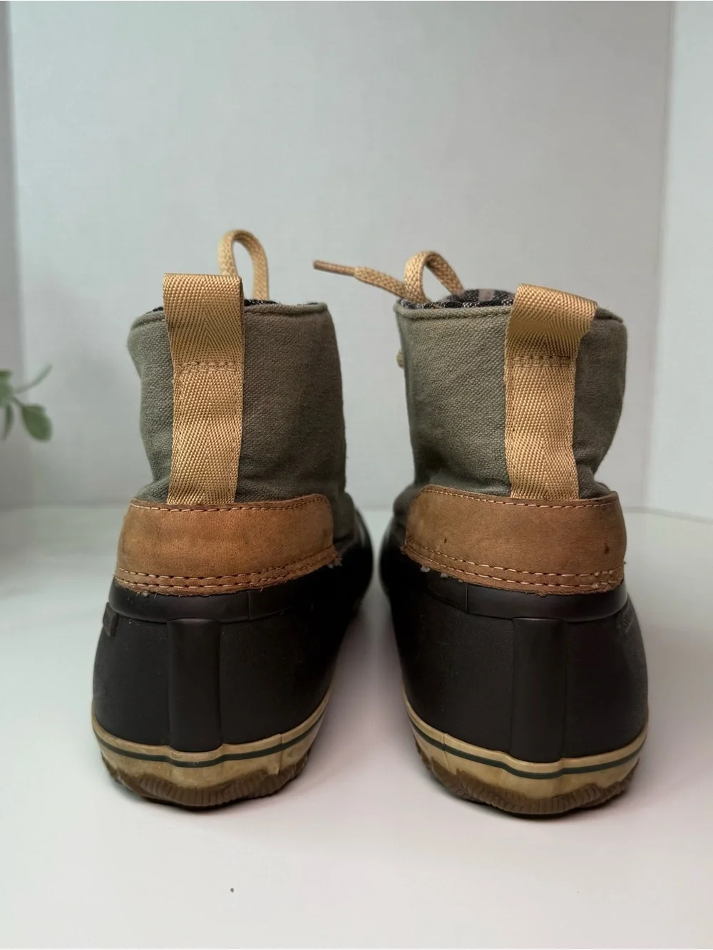 Sperry Top-Sider Schooner 3-Eye Duck Boot Women's Size 11M Rubber Wool Plaid